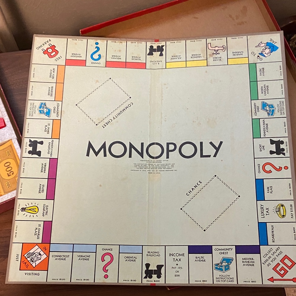 1961 Monopoly Collectors Edition by Parker Brothers Vintage Board Game - Picture 5 of 14